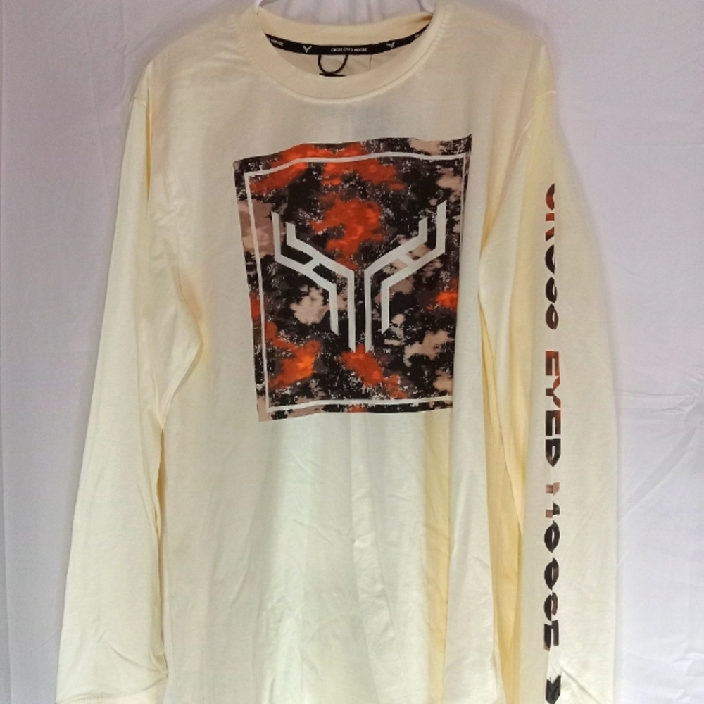 Mens Cross eyed moose long sleeve shirt